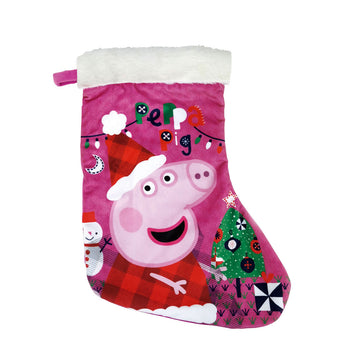 Calcetín de Navidad Peppa Pig Cosy corner 42 cm Poliéster