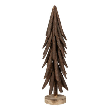 Brown Christmas Tree Paulonia Wood 27 x 27 x 88 cm