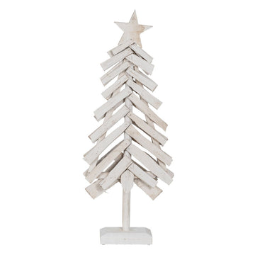 White Christmas Tree Paulonia Wood 34 x 11 x 90 cm