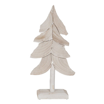 Árbol de Navidad Blanco Madera de Paulonia 29 x 12 x 62 cm