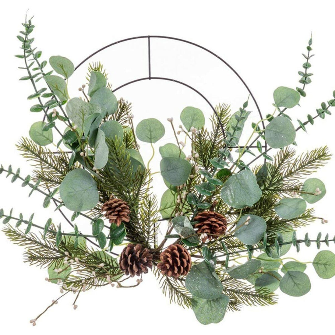 Colgador para Puertas Navidad Verde Natural Metal Plástico 51 cm