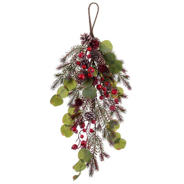 Christmas Door Hanger Multicolor Foam Plastic 70 cm