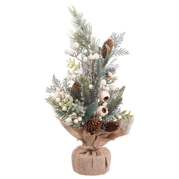 Christmas Ornament Multicolor Natural Plastic Pine Cones 50 cm