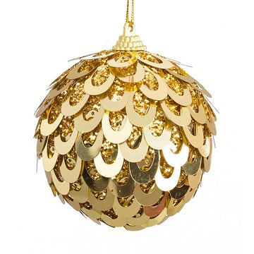 Christmas Balls Golden Plastic Polyfoam 10 x 10 x 10 cm (3 Units)