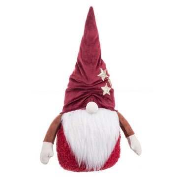 Christmas Ornament White Red Sand Fabric Santa Claus 35 cm