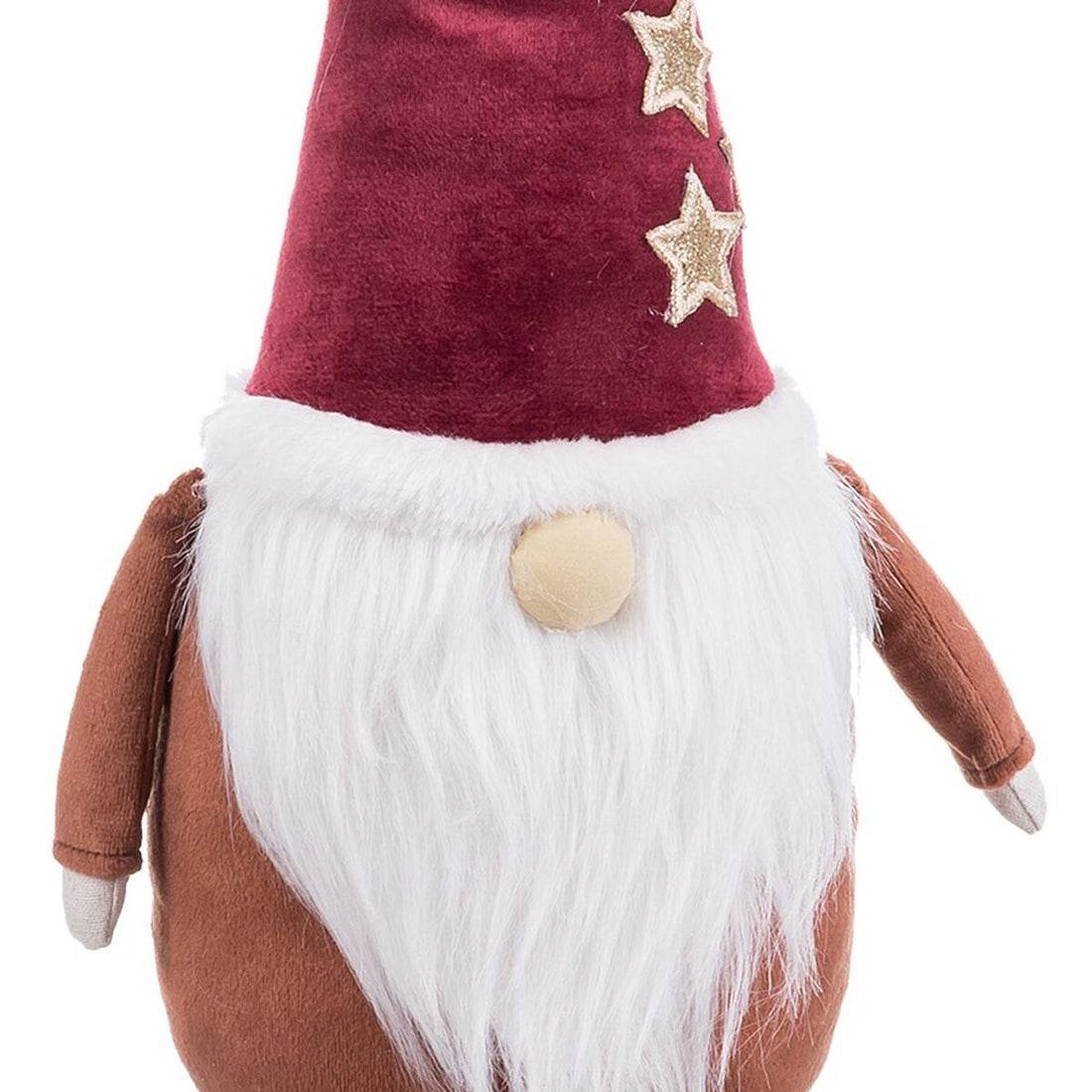 Adorno Navideño Blanco Rojo Arena Tejido Papá Noel 53 cm