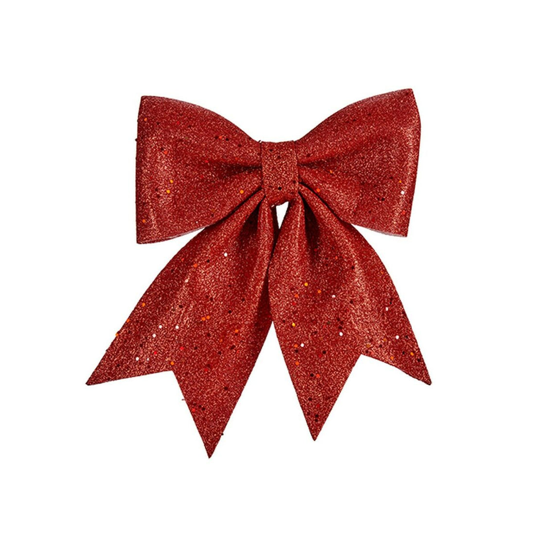 Christmas Ornament Red Plastic Bow 30 x 29 x 4 cm (12 Units)