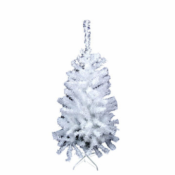 Árbol de Navidad Blanco PVC Metal Polietileno 70 x 70 x 120 cm